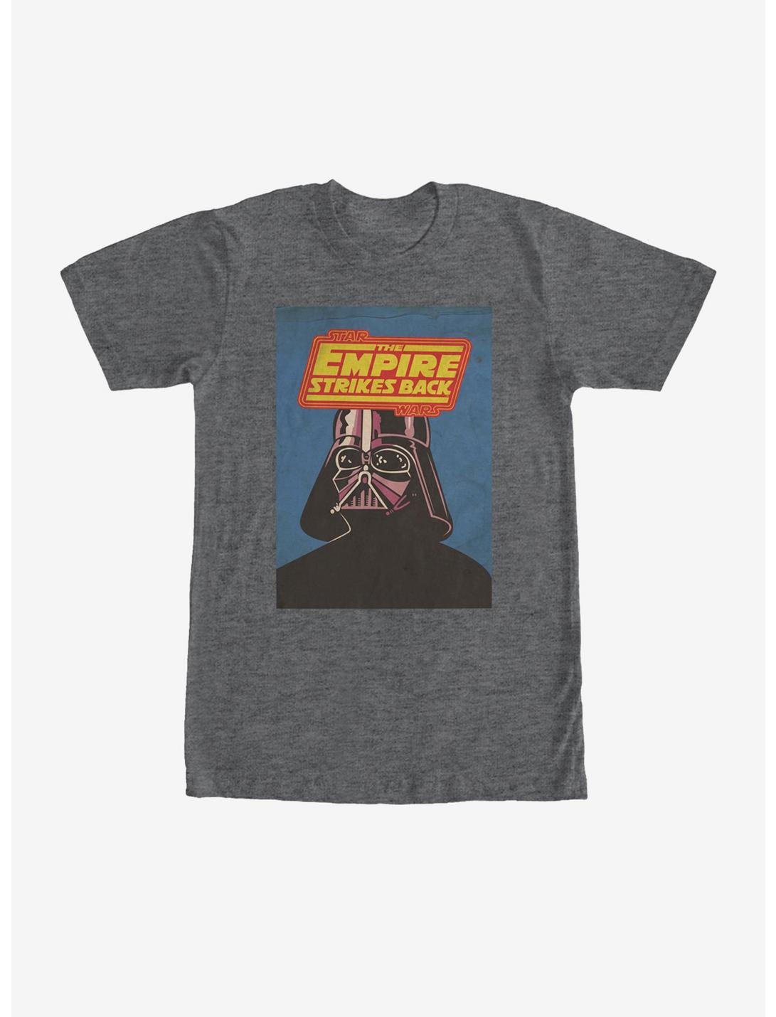 Star Wars Episode V The Empire Strikes Back Darth Vader Poster T-Shirt, CHAR HTR, hi-res