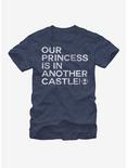 Nintendo Mario Our Princess is in Another Castle T-Shirt, NAVY HTR, hi-res