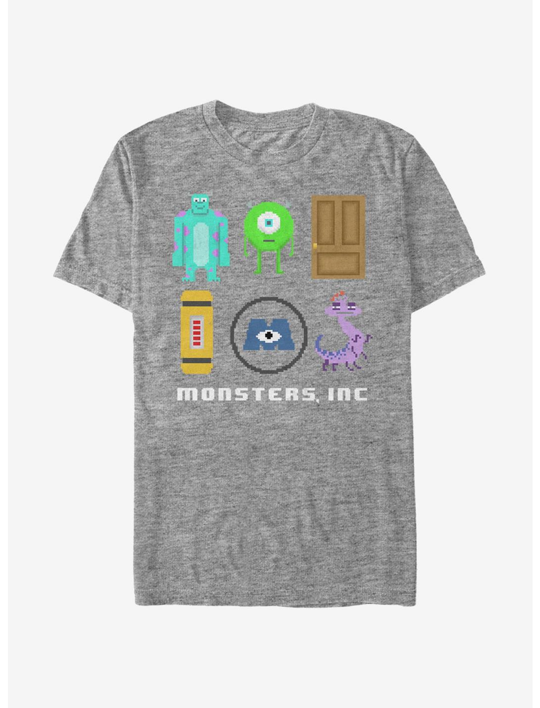 Monsters Inc. Pixel Scarers T-Shirt, ATH HTR, hi-res