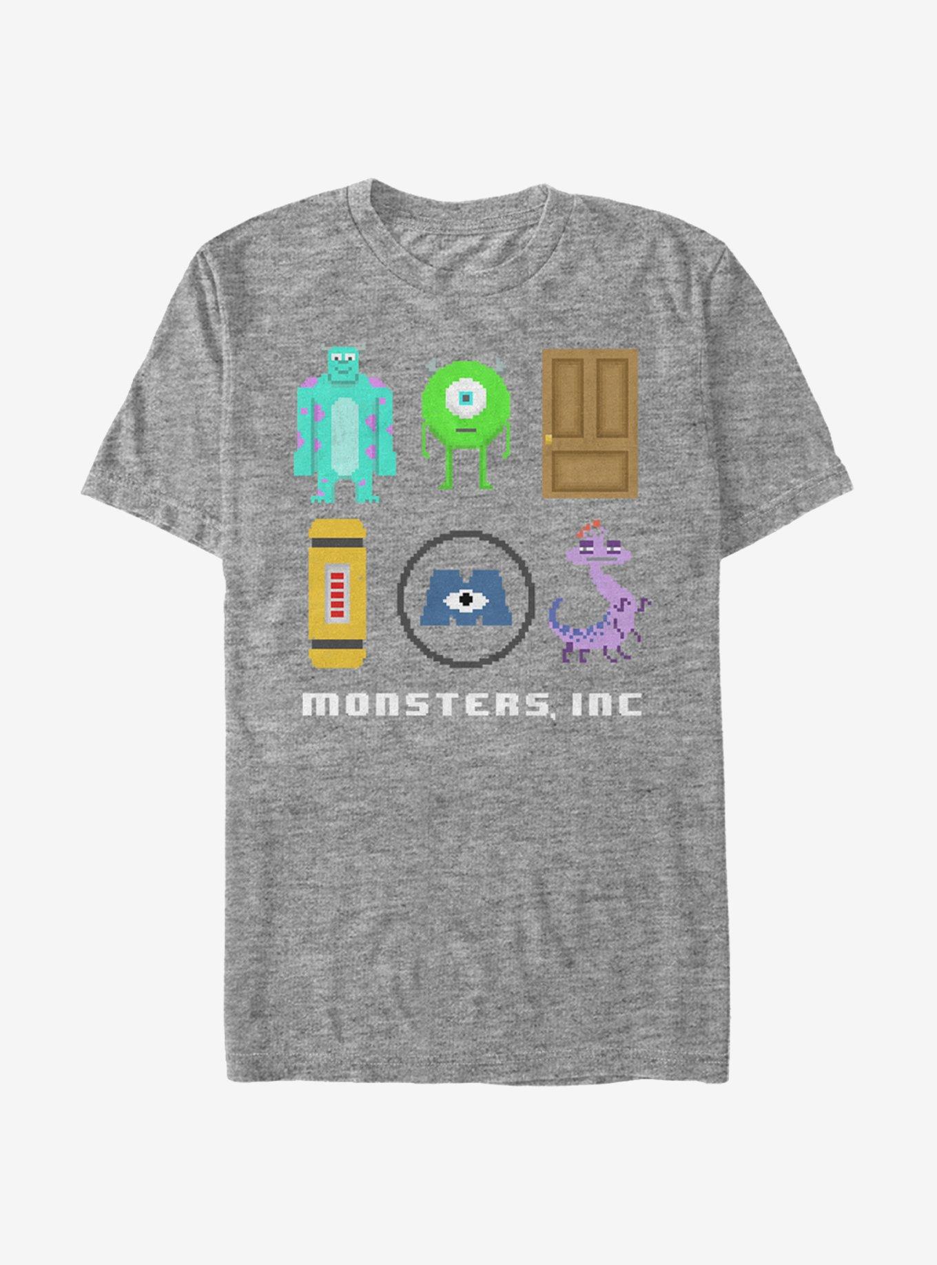 Monsters Inc. Pixel Scarers T-Shirt, ATH HTR, hi-res