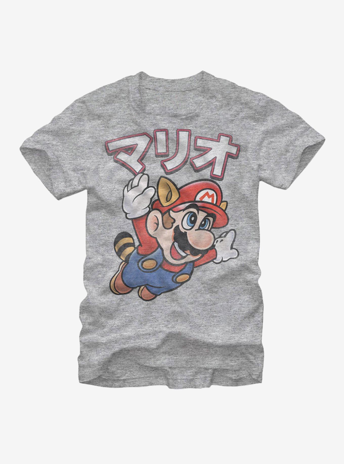Nintendo Super Mario Bros Japanese Text T-Shirt, ATH HTR, hi-res