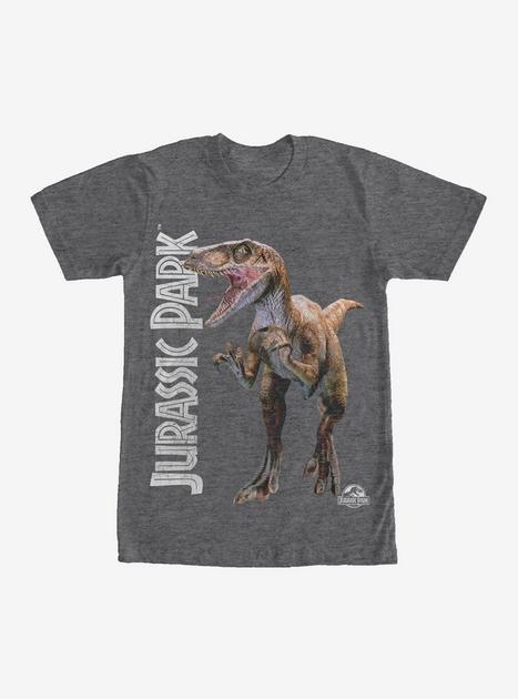 Jurassic Park Velociraptor Logo T-Shirt - BLACK | Hot Topic