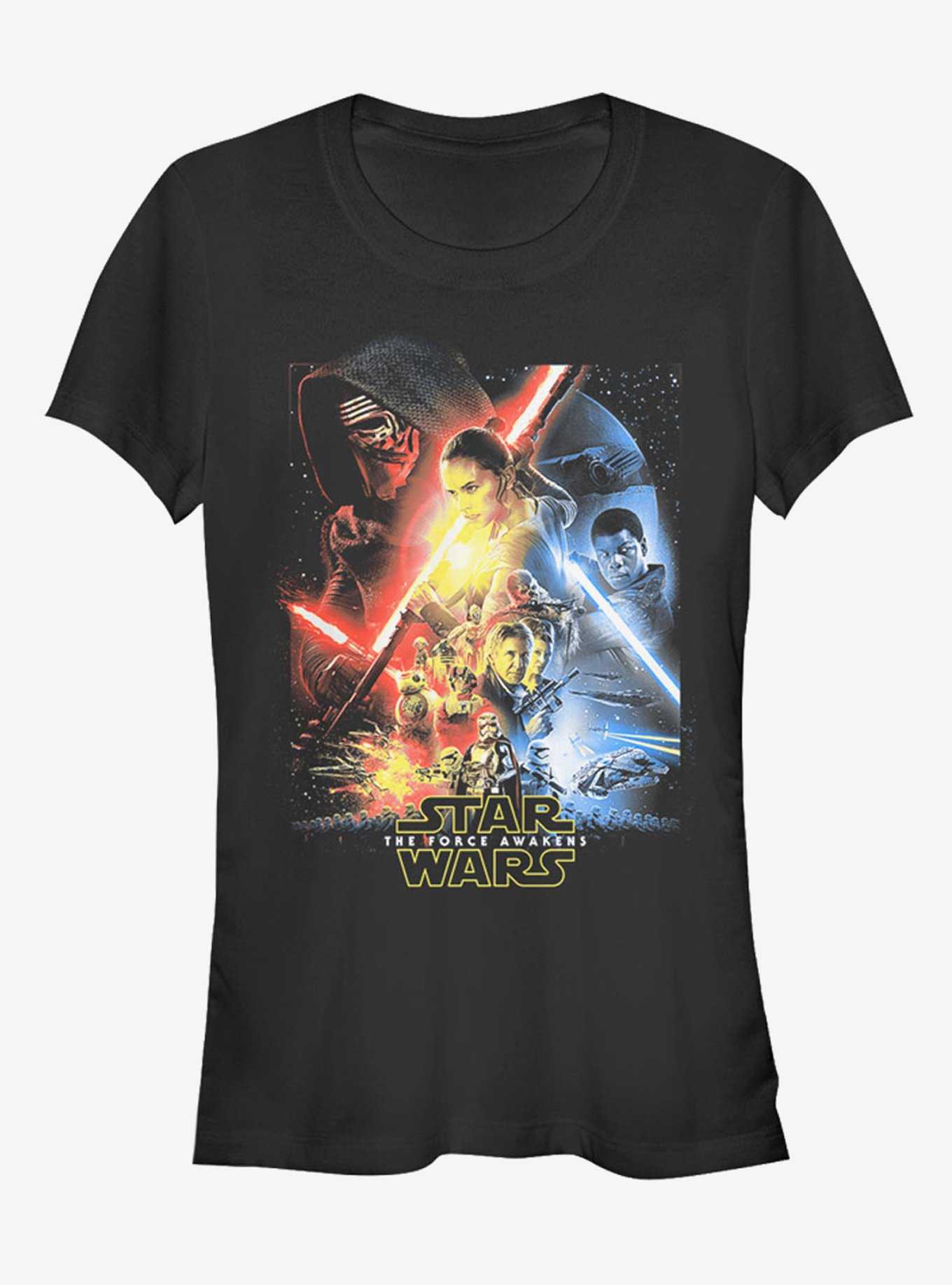 Star Wars Episode VII The Force Awakens Cool Poster Girls T-Shirt, , hi-res