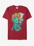 Marvel Guardians of the Galaxy Vol. 2 Groot Tape T-Shirt, CARDINAL, hi-res