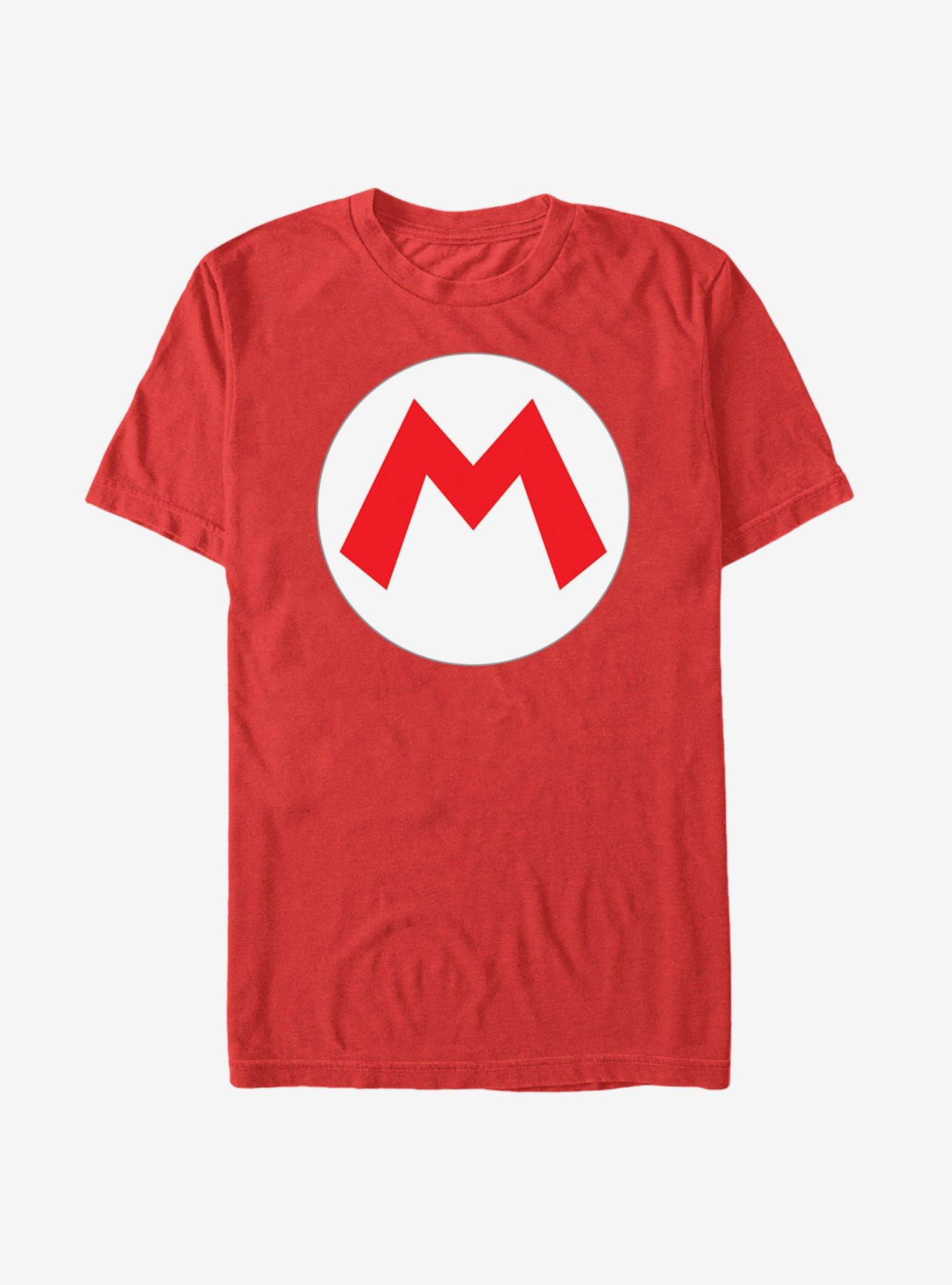 Nintendo Mario Circle Icon T-Shirt, RED, hi-res