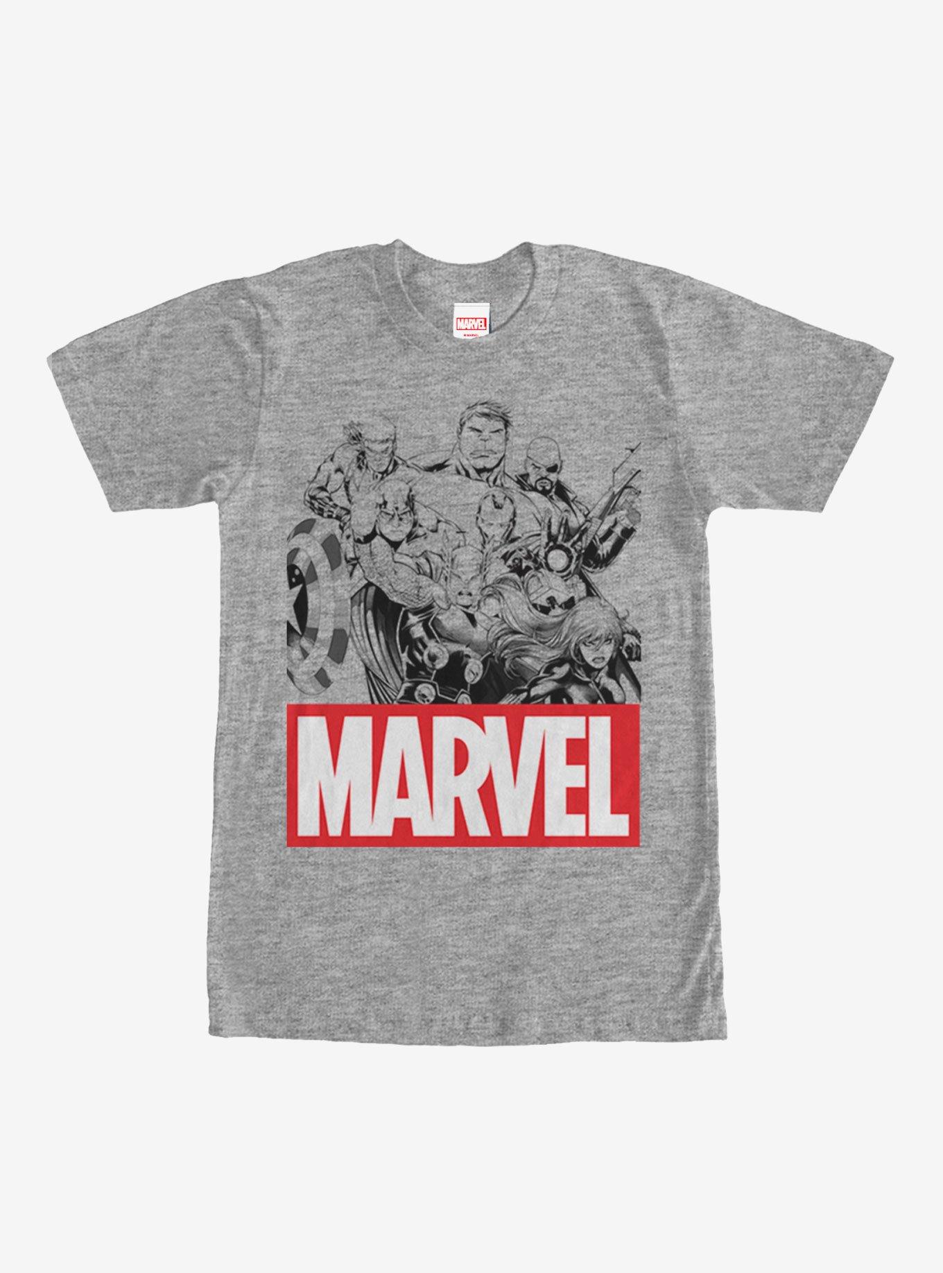 Marvel Heroes Classic Logo T-Shirt