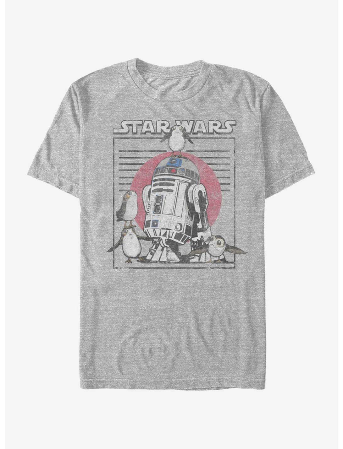 Star Wars R2-D2 Porg Party T-Shirt, ATH HTR, hi-res