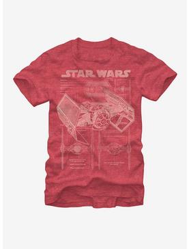 Star Wars TIE Fighter Blueprint T-Shirt, , hi-res