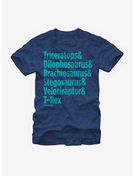 Jurassic Park Dinosaur List T-Shirt, , hi-res