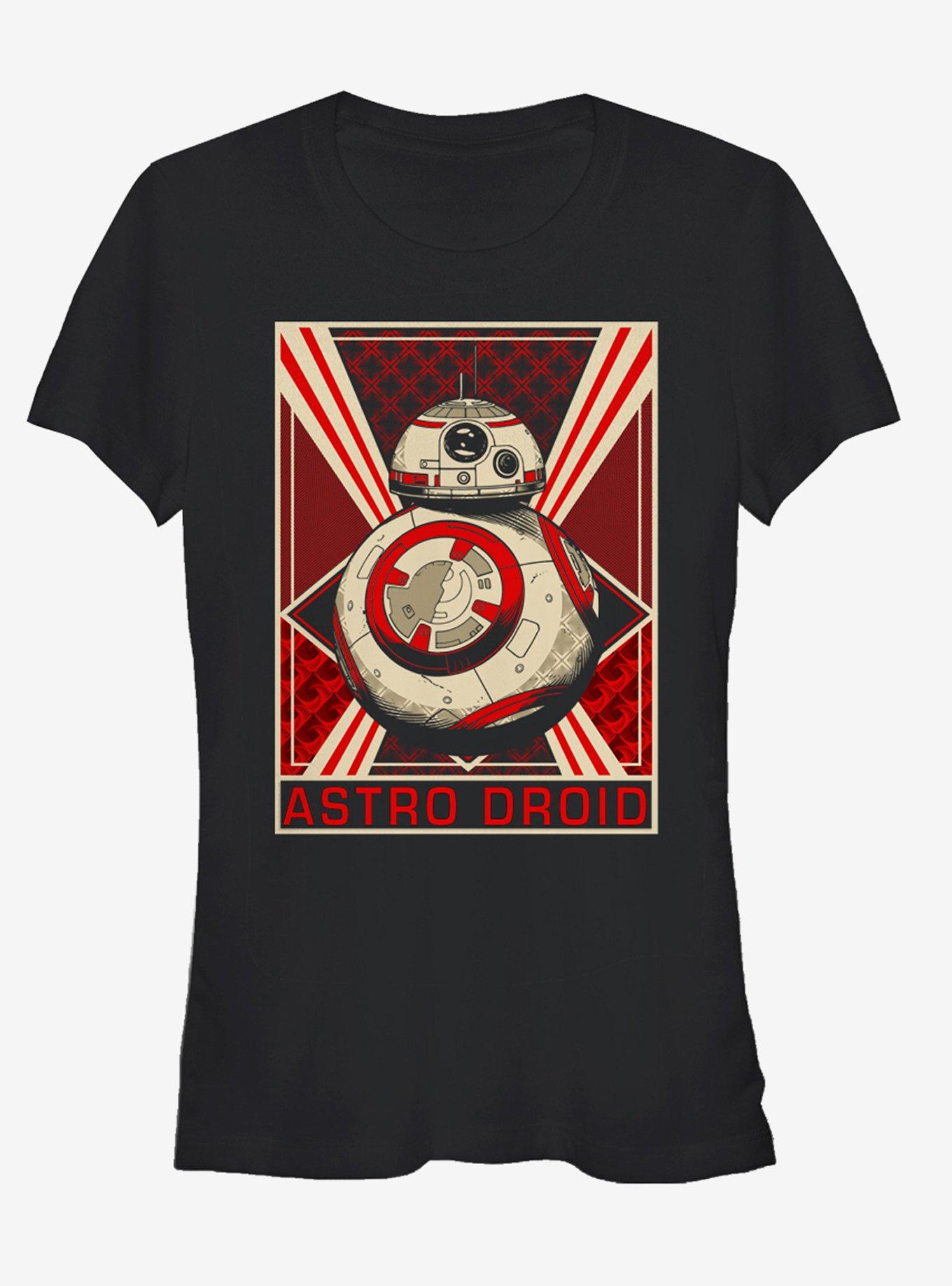 Star Wars Astro Droid BB 8 Girls T-Shirt, BLACK, hi-res