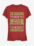 Star Wars Ugly Christmas Sweater Come to the Merry Side Girls T-Shirt, RED, hi-res