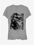 Jurassic Park T. Rex Carnivore Girls T-Shirt, ATH HTR, hi-res