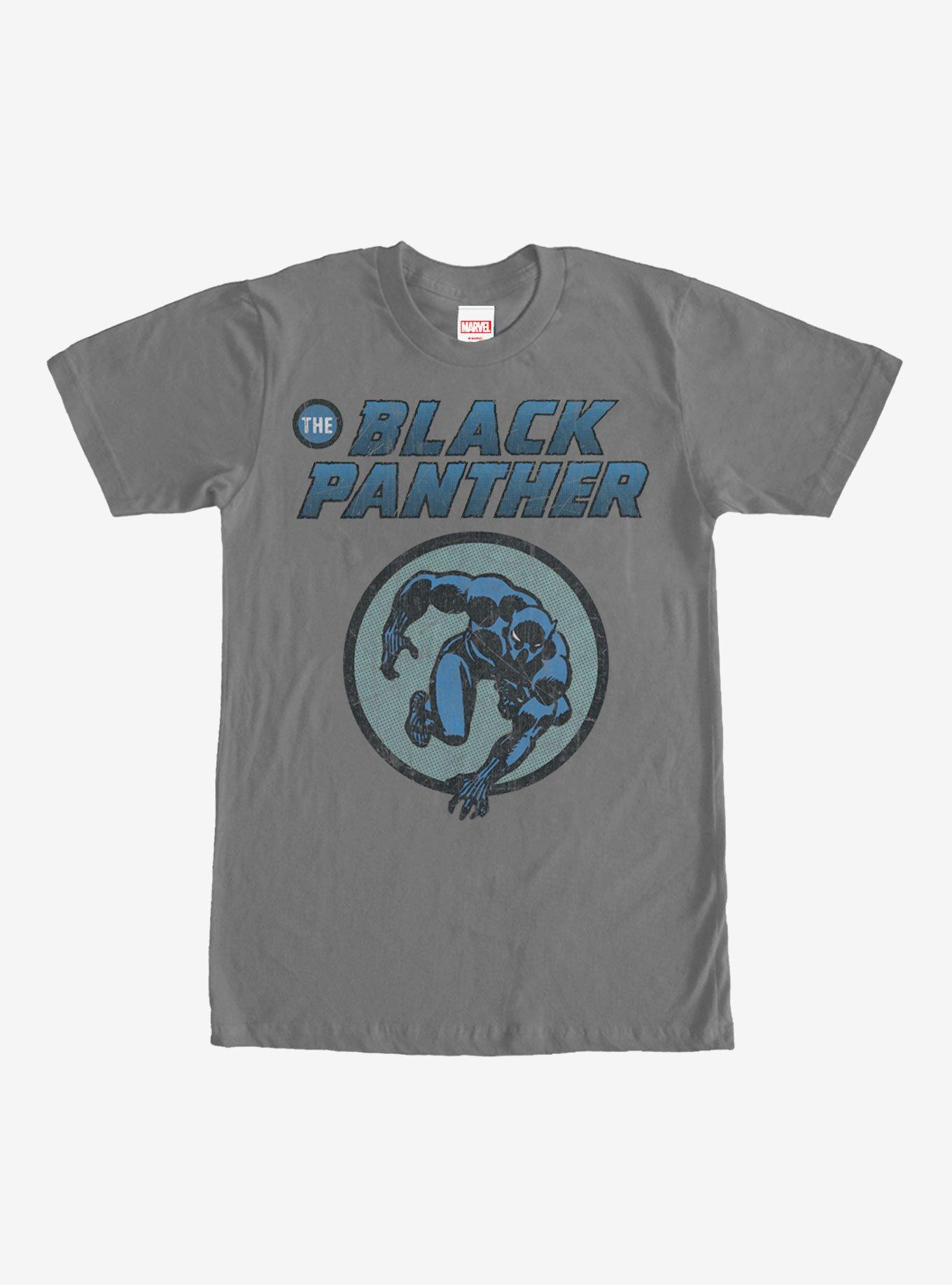 Marvel Black Panther Leap T-Shirt, CHARCOAL, hi-res