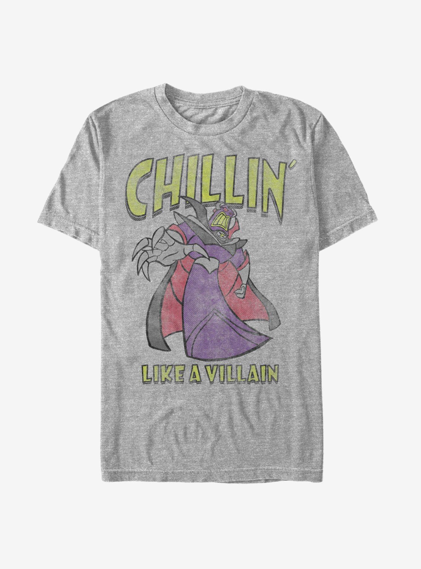 Toy Story Emperor Zurg Chillin Like a Villain T-Shirt, ATH HTR, hi-res