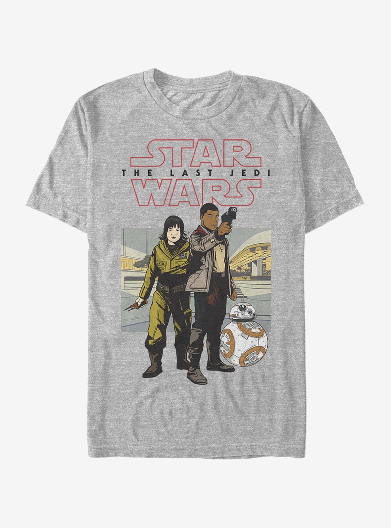 Star Wars Rose Finn Cartoon T-Shirt, ATH HTR, hi-res