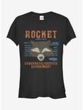 Marvel Guardians of the Galaxy Vol. 2 Rocket List  Girls T-Shirt, BLACK, hi-res