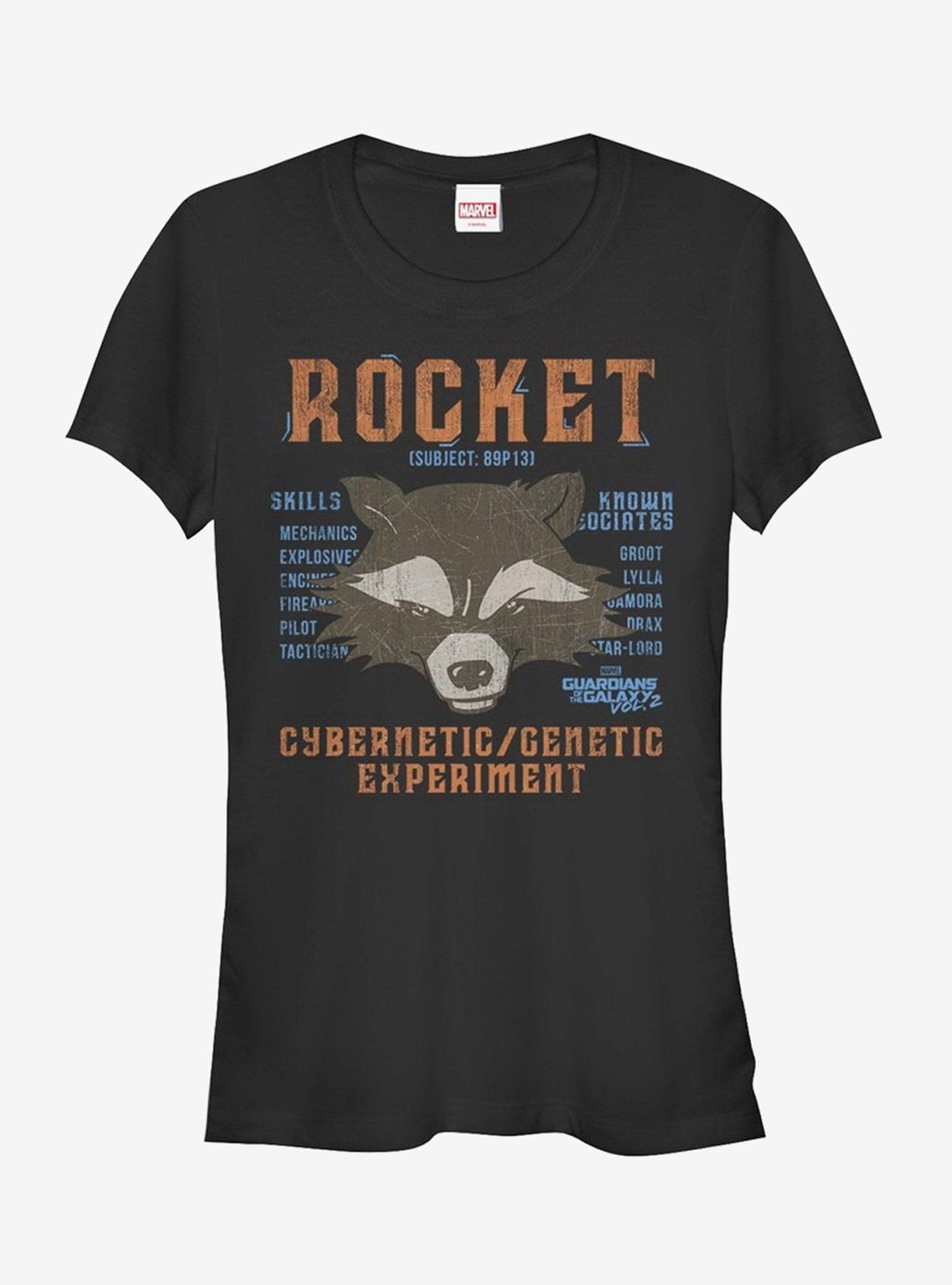 Marvel Guardians of the Galaxy Vol. 2 Rocket List  Girls T-Shirt, BLACK, hi-res