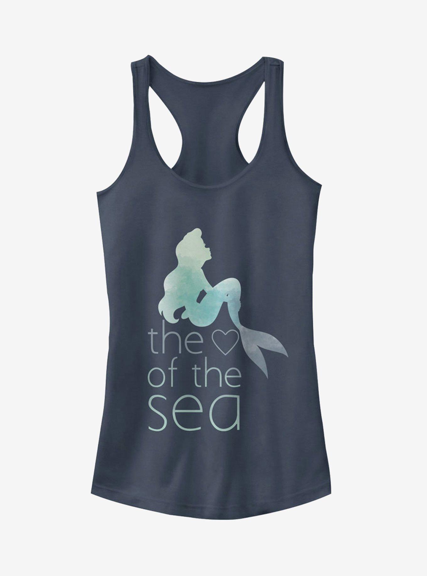 Disney The Little Mermaid Ariel Heart Of The Sea Girls Tank Top, INDIGO, hi-res