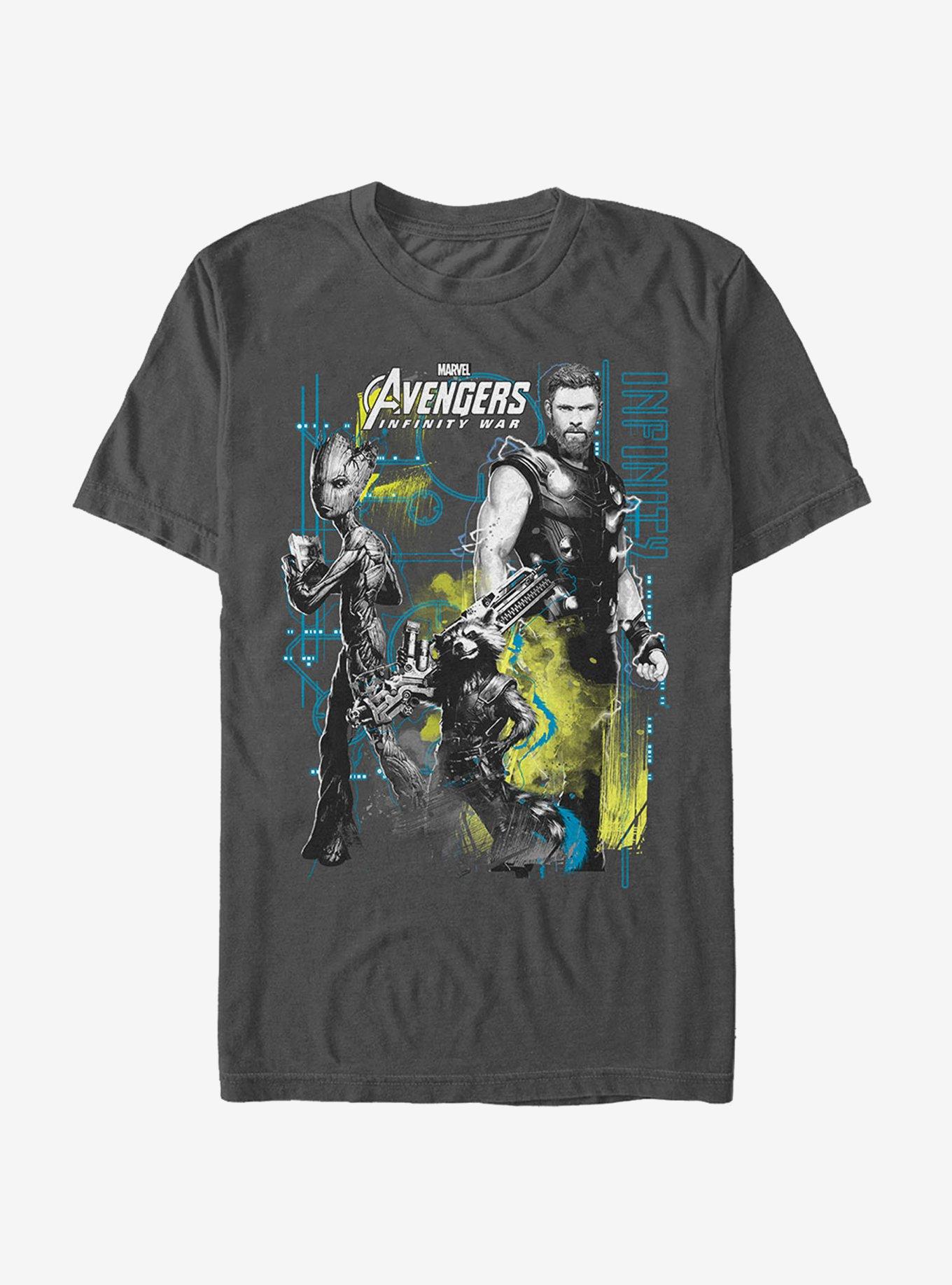 Marvel Avengers: Infinity War Space Crew T-Shirt, CHARCOAL, hi-res