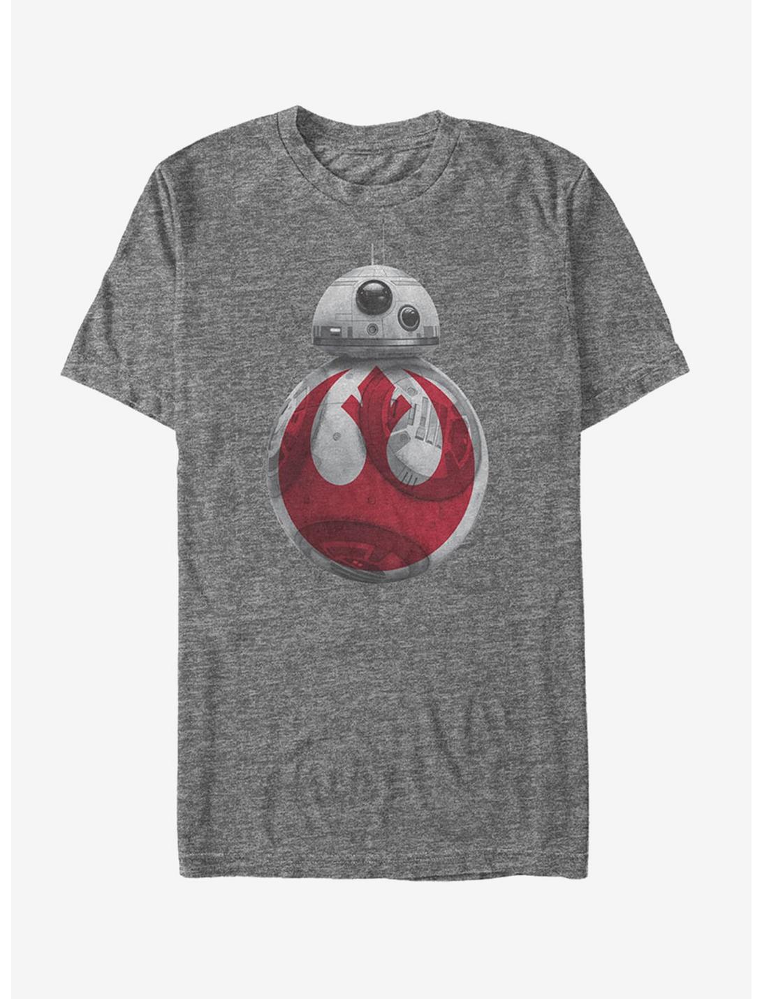 Star Wars BB-8 Rebel Symbol T-Shirt, CHAR HTR, hi-res