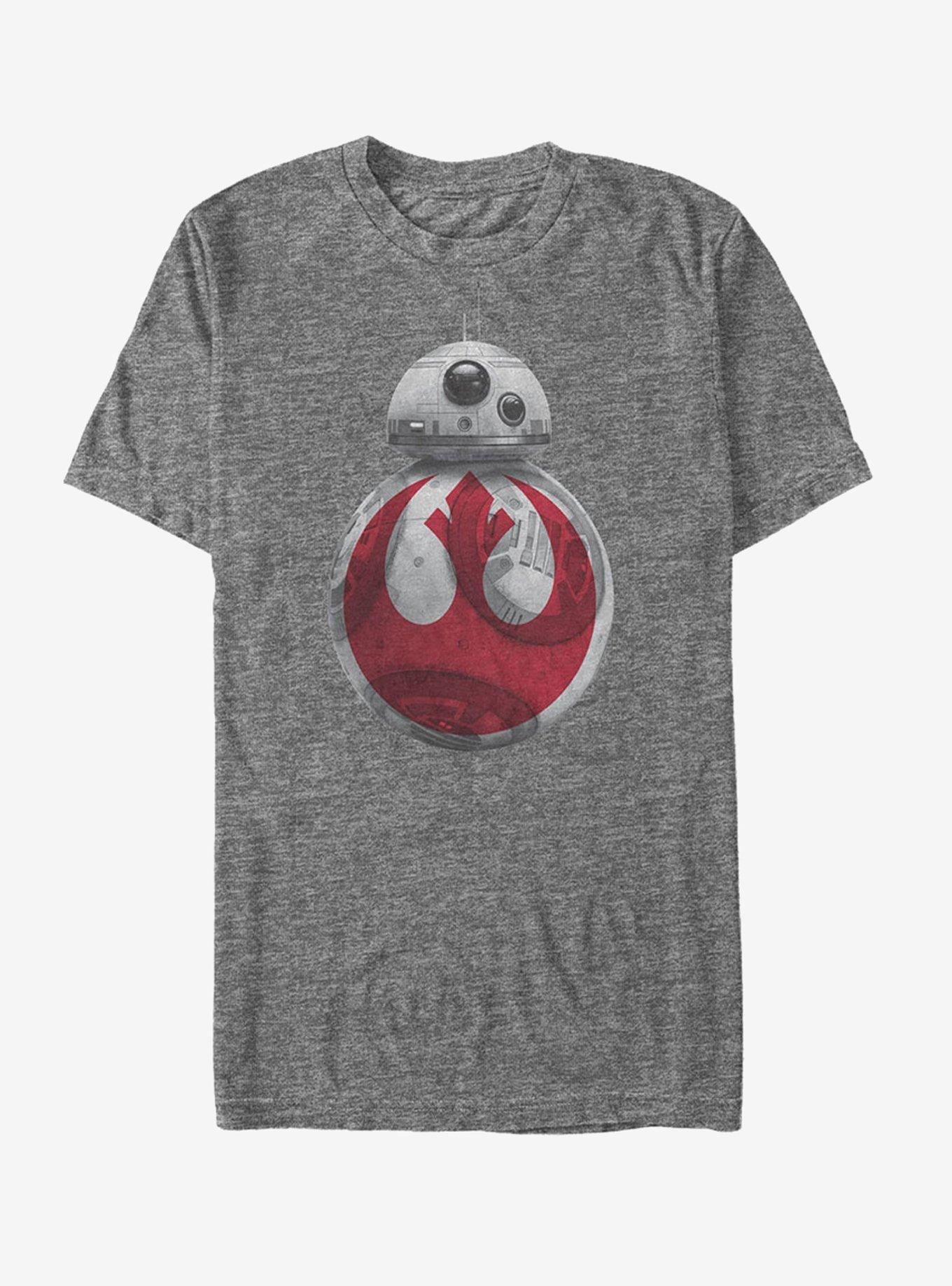 Star Wars BB-8 Rebel Symbol T-Shirt, CHAR HTR, hi-res