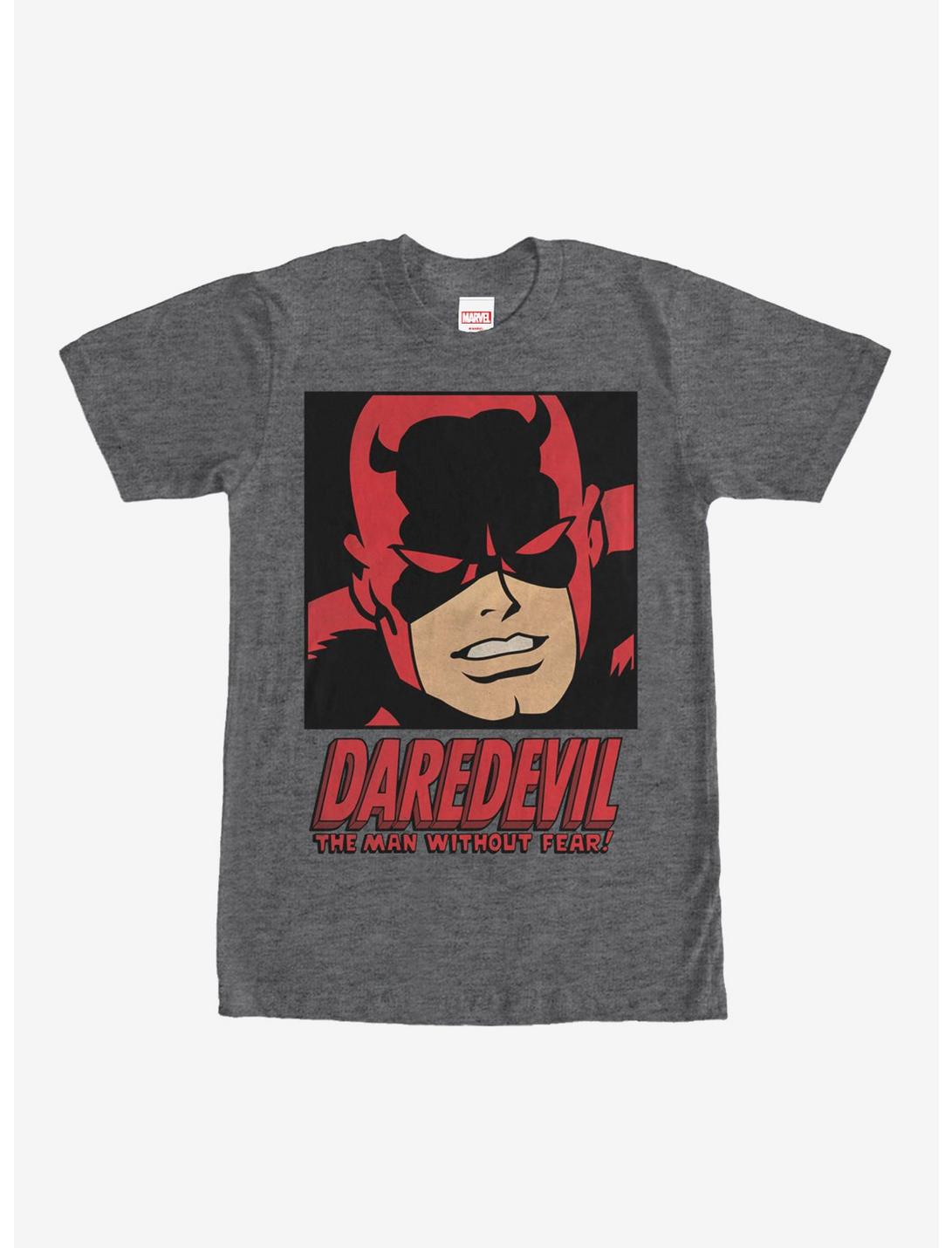 Marvel Daredevil Man Without Fear T-Shirt, CHAR HTR, hi-res