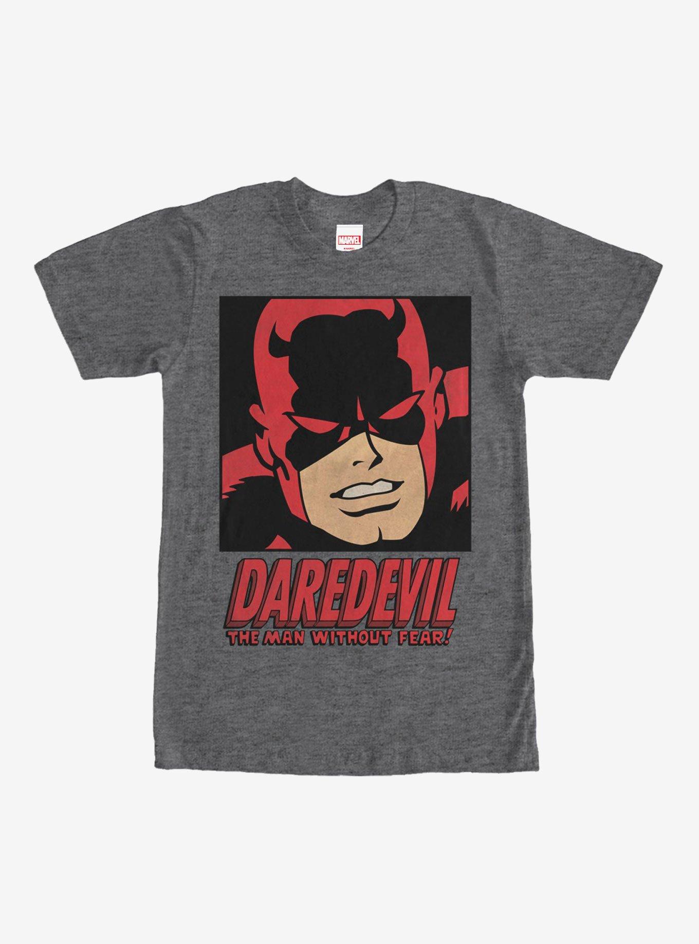 Marvel Daredevil Man Without Fear T-Shirt, CHAR HTR, hi-res
