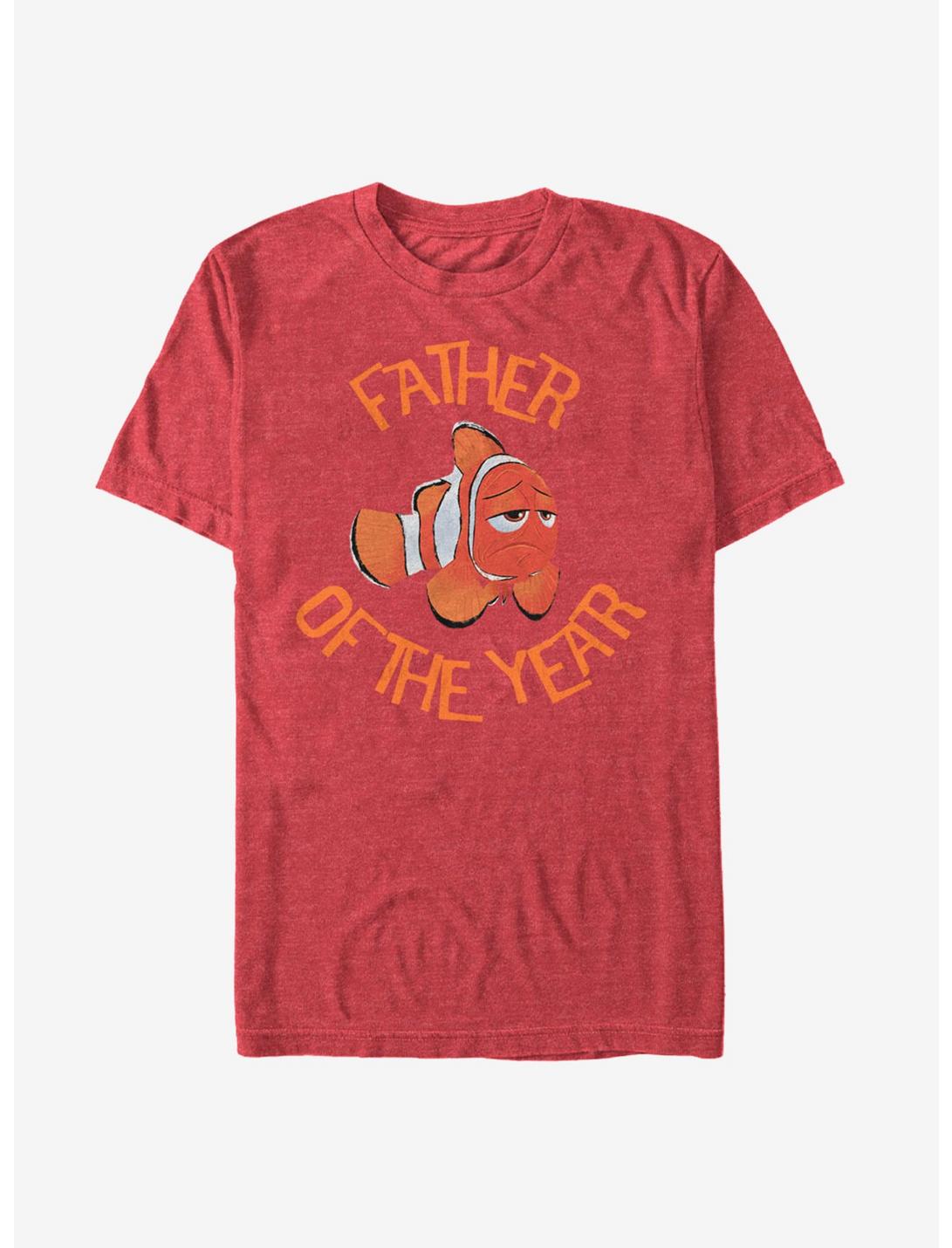 Disney Pixar Finding Dory Marlin Father of the Year T-Shirt, RED HTR, hi-res