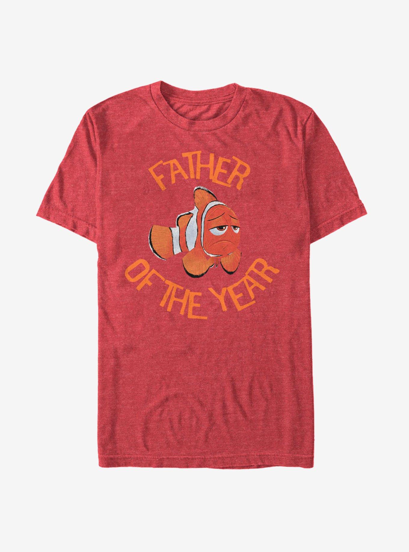 Disney Pixar Finding Dory Marlin Father of the Year T-Shirt, RED HTR, hi-res