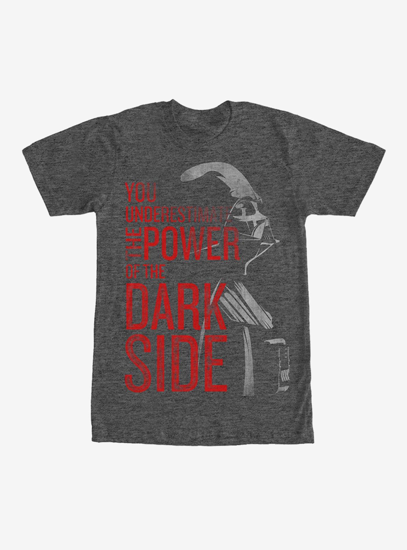 Star Wars Power of the Dark Side T-Shirt, CHAR HTR, hi-res