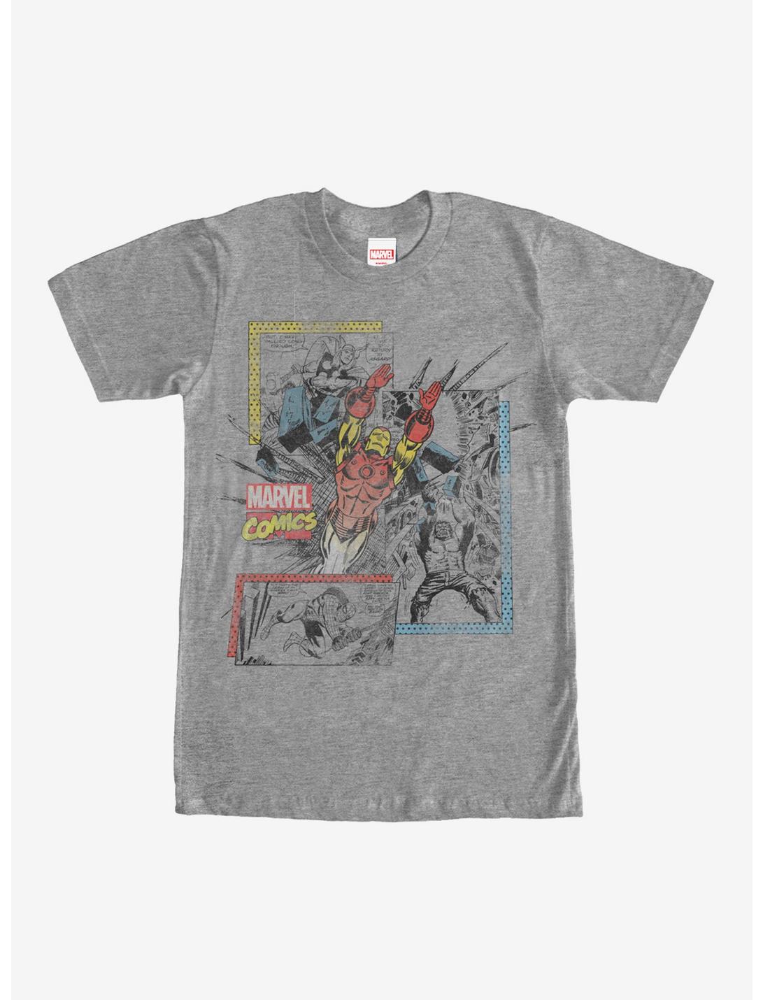 Marvel Retro Comic Book Print T-Shirt, ATH HTR, hi-res
