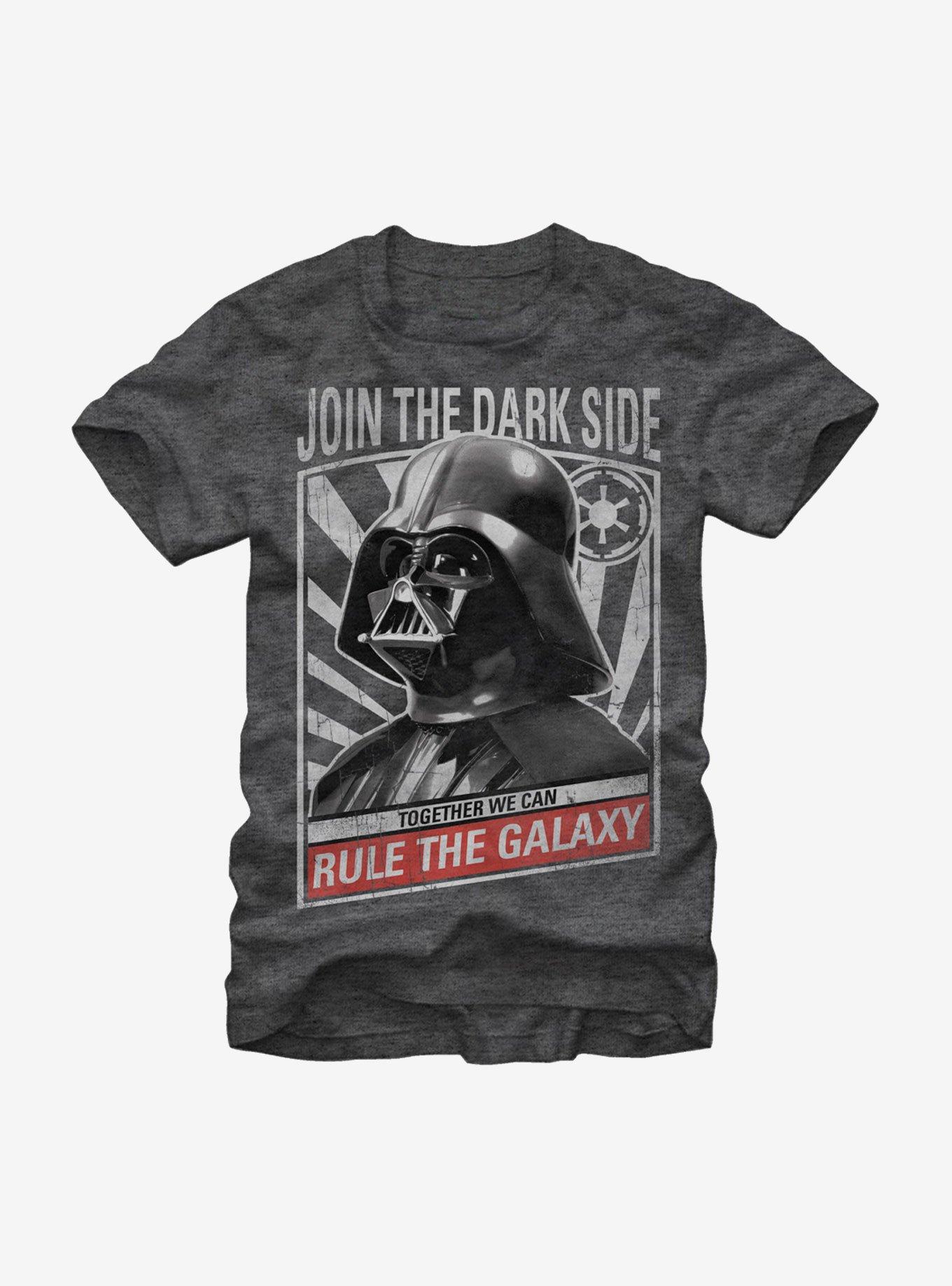 Star Wars Together We Can Rule the Galaxy T-Shirt, CHAR HTR, hi-res