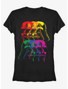 Star Wars Darth Vader Helmet Rainbow Girls T-Shirt, , hi-res