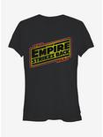 Star Wars Episode V The Empire Strikes Back Logo Girls T-Shirt, BLACK, hi-res