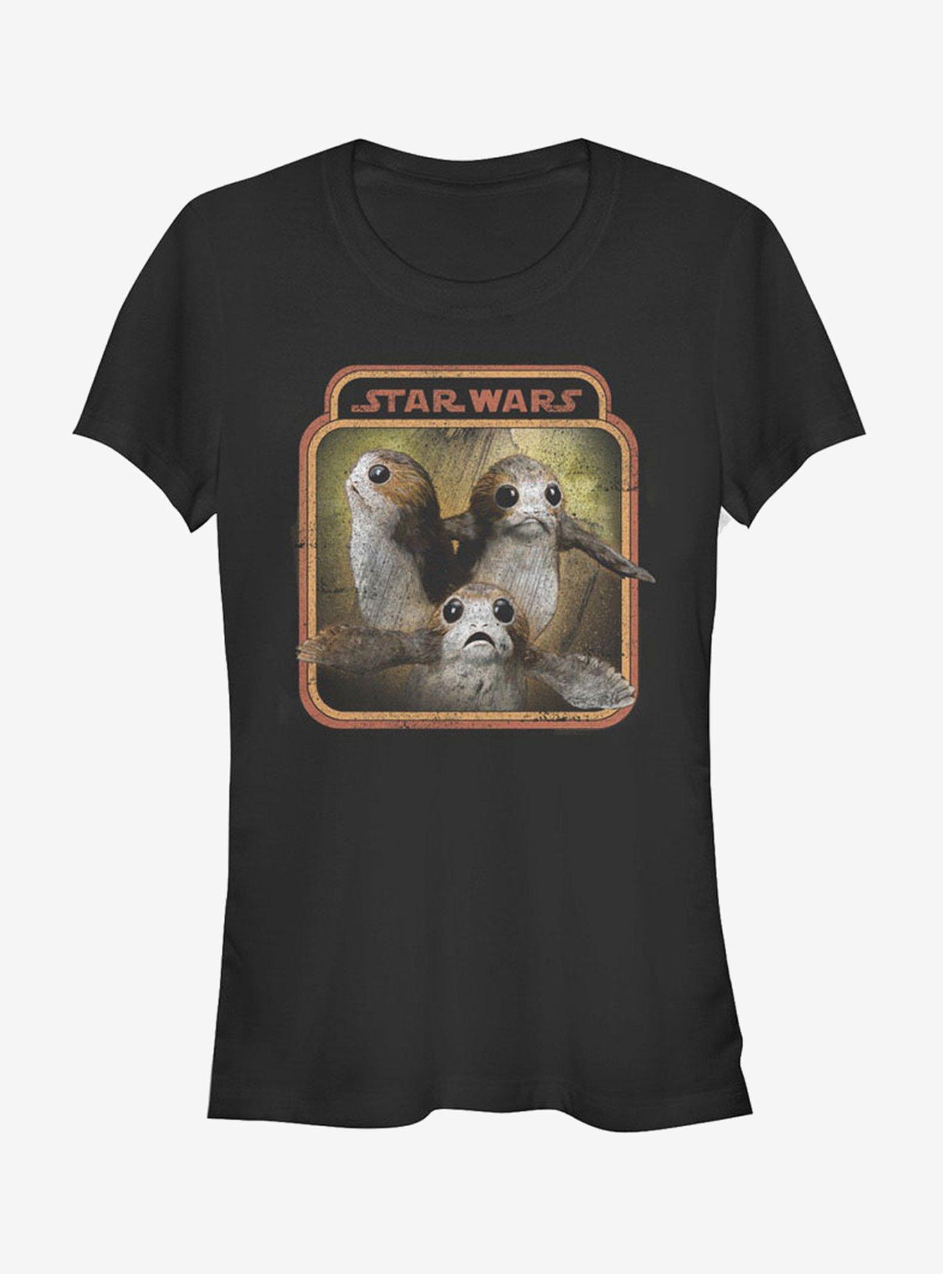 Star Wars Porgs Frame Girls T-Shirt