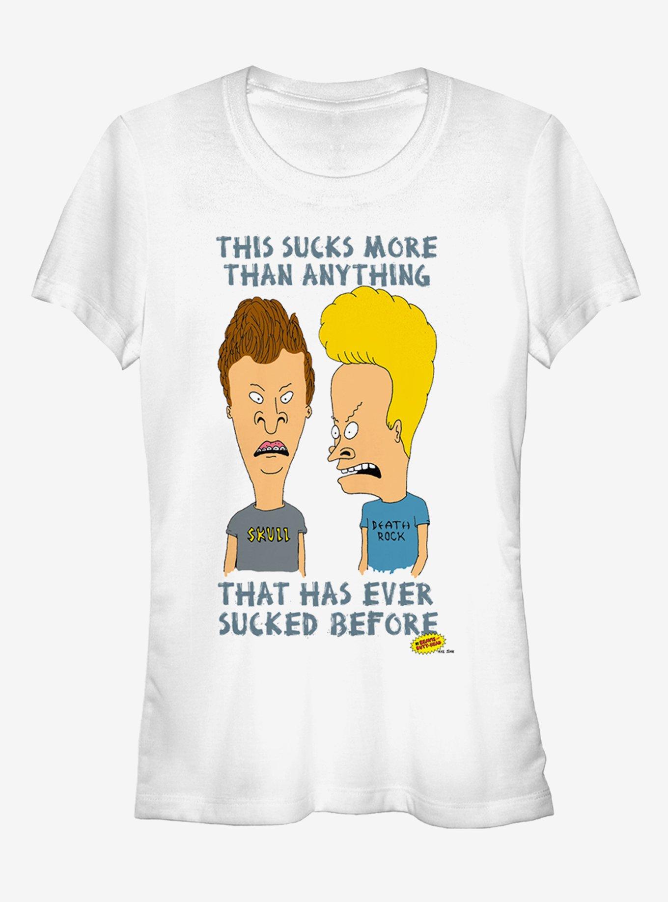 Beavis And Butt-Head This Sucks More Than Anything Girls T-Shirt, WHITE, hi-res