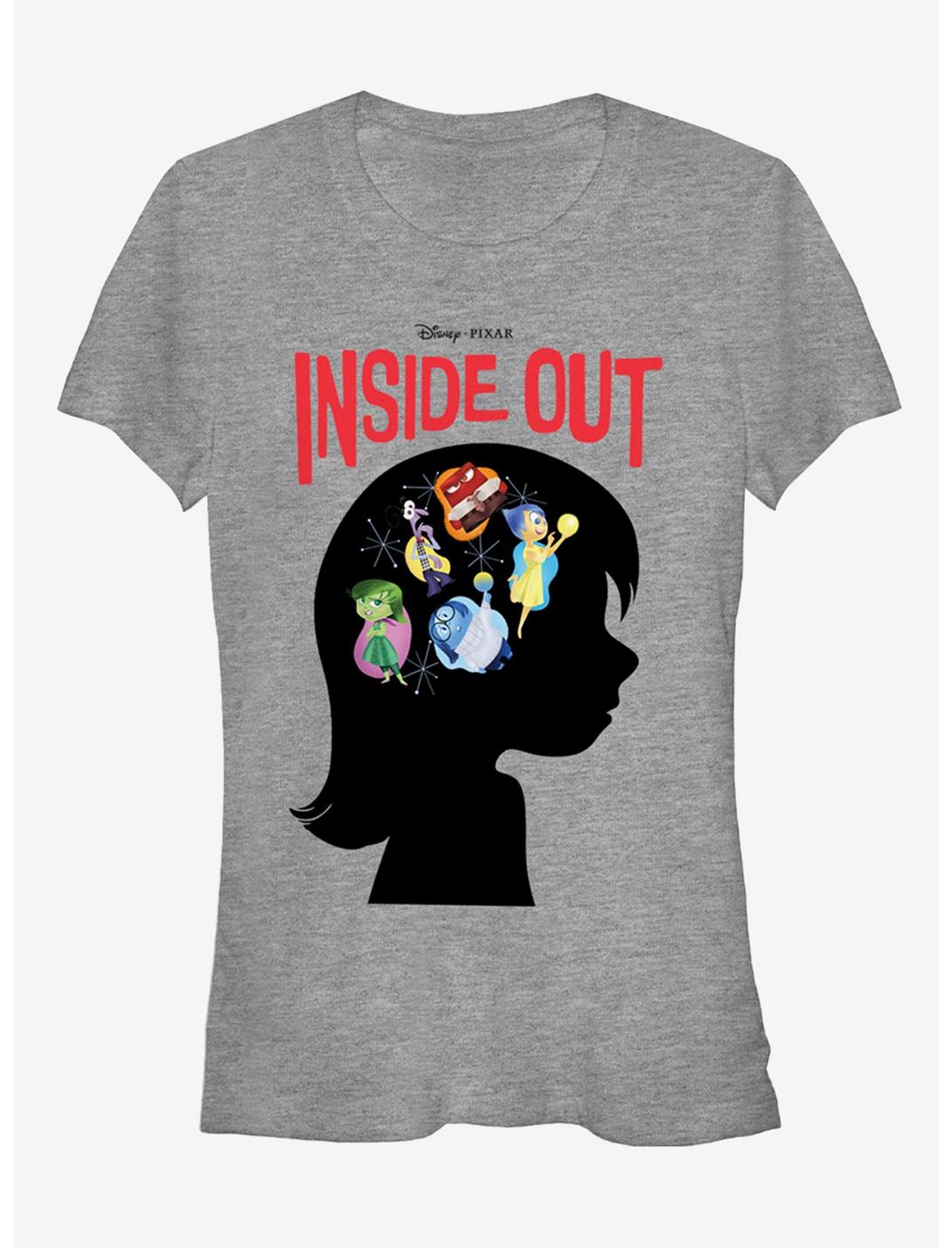 Disney Pixar Inside Out Riley Emotions Silhouette Girls T-Shirt, ATH HTR, hi-res