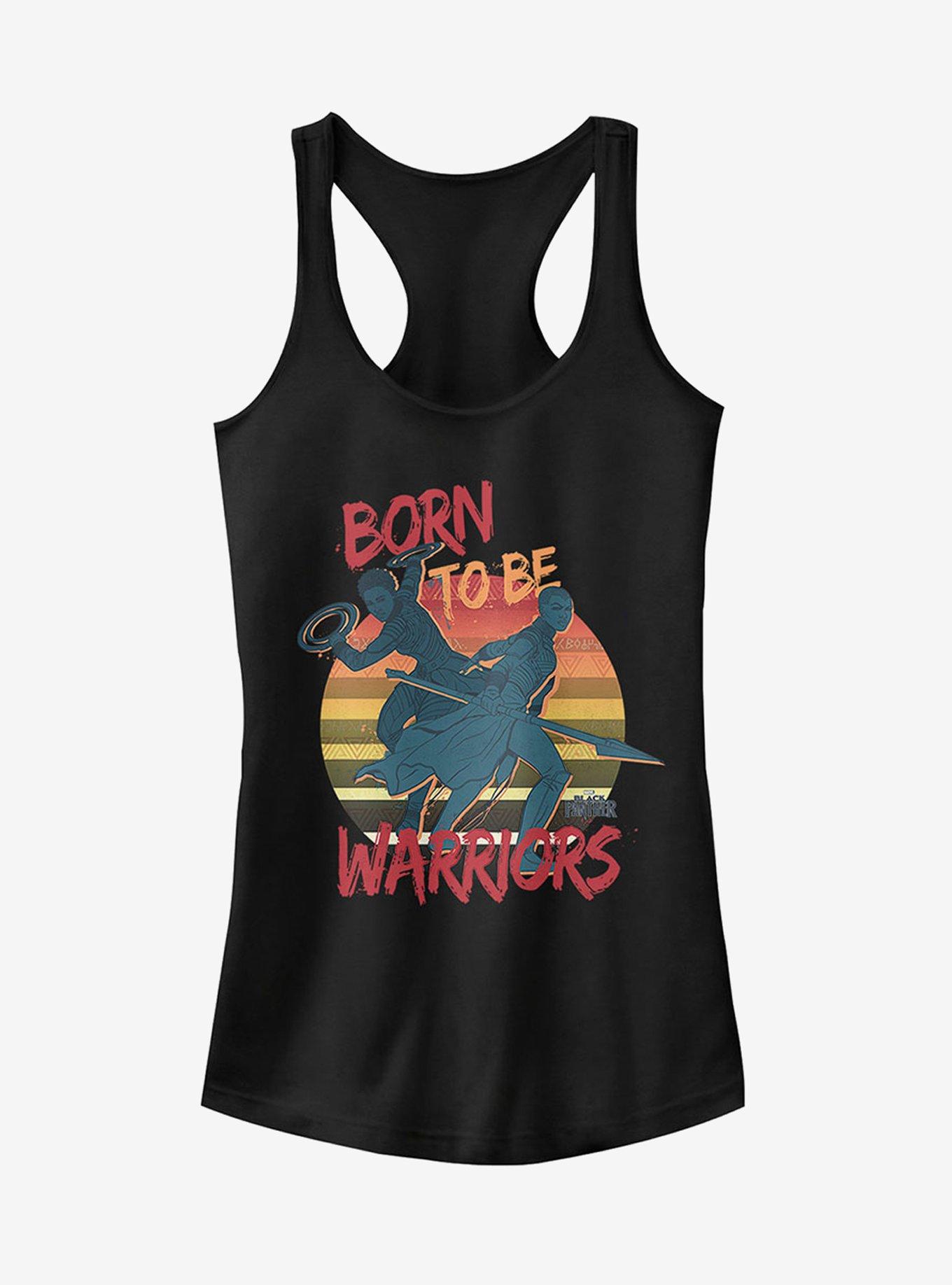 Marvel Black Panther 2018 Born to Be Warriors Girls Tank, BLACK, hi-res