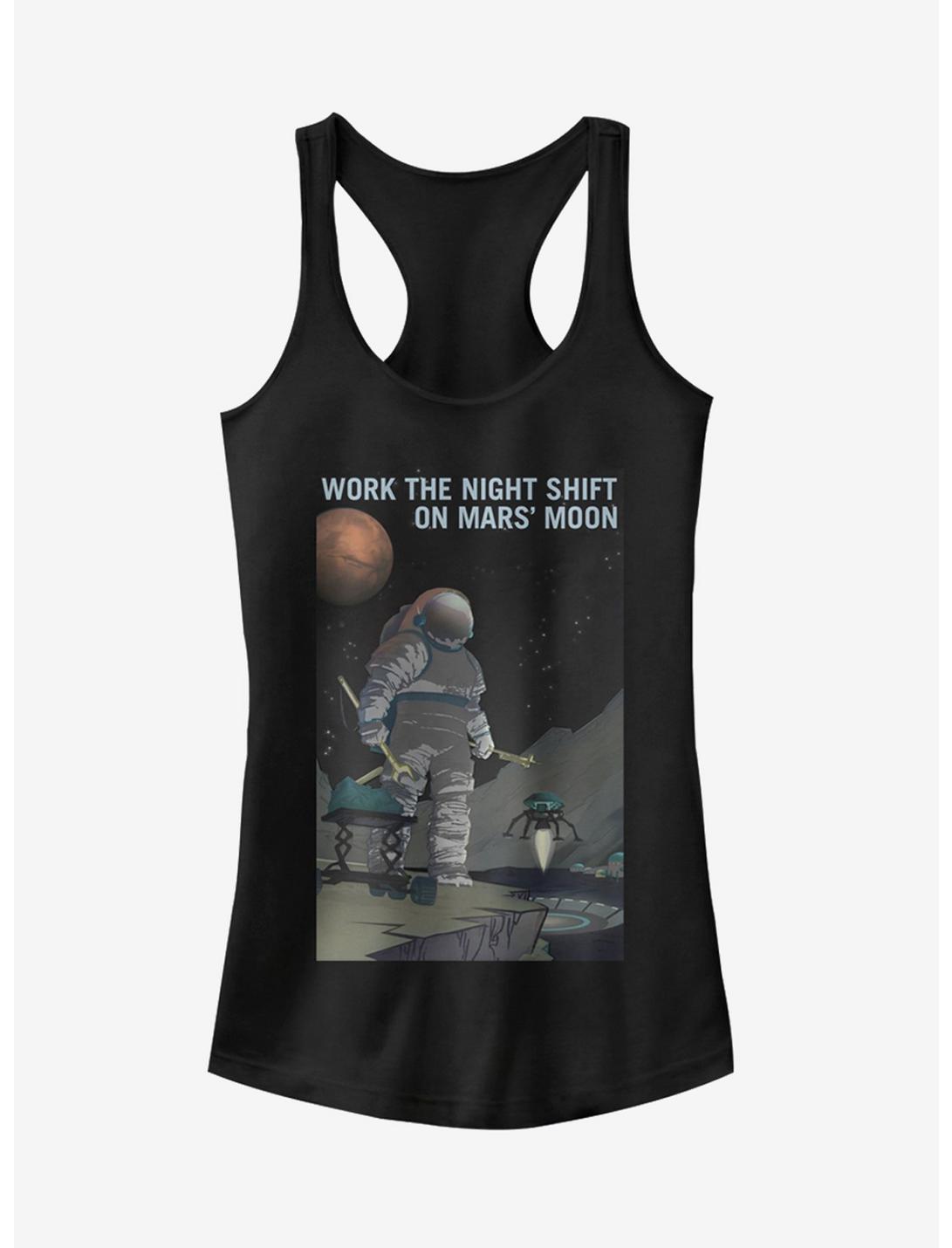 NASA Mars Night Shift Girls T-Shirt, BLACK, hi-res