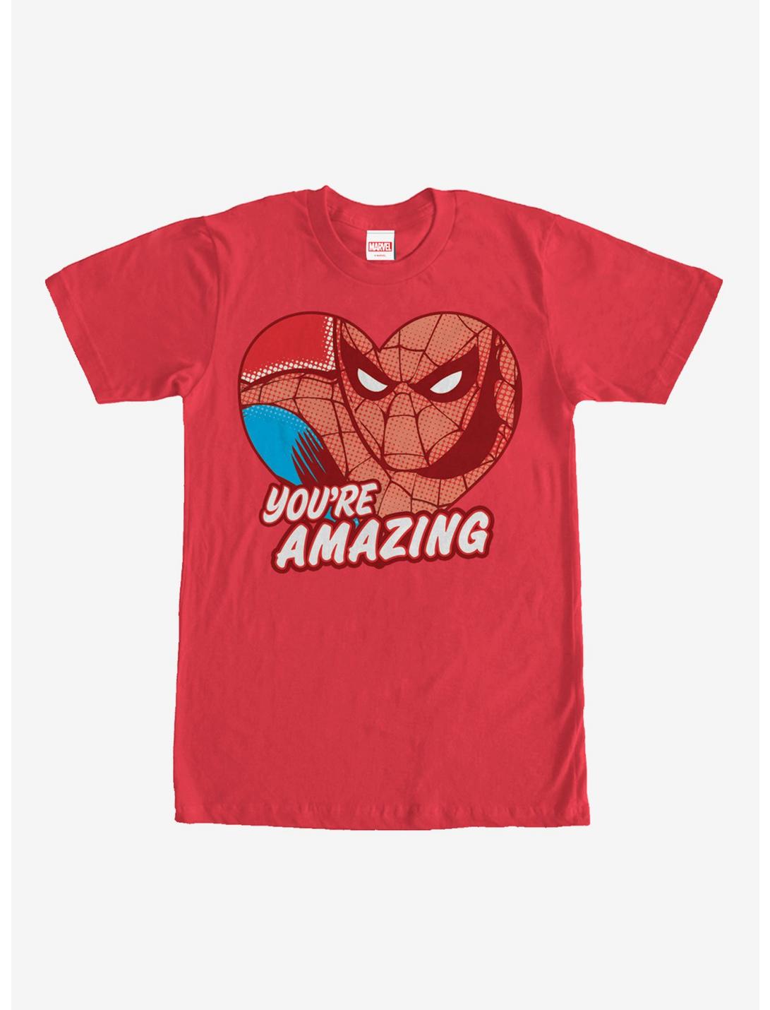Marvel Spider-Man Amazing Heart T-Shirt, RED, hi-res