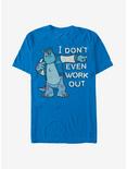Monsters Inc. Sulley I Don't Even Work Out T-Shirt, ROYAL, hi-res