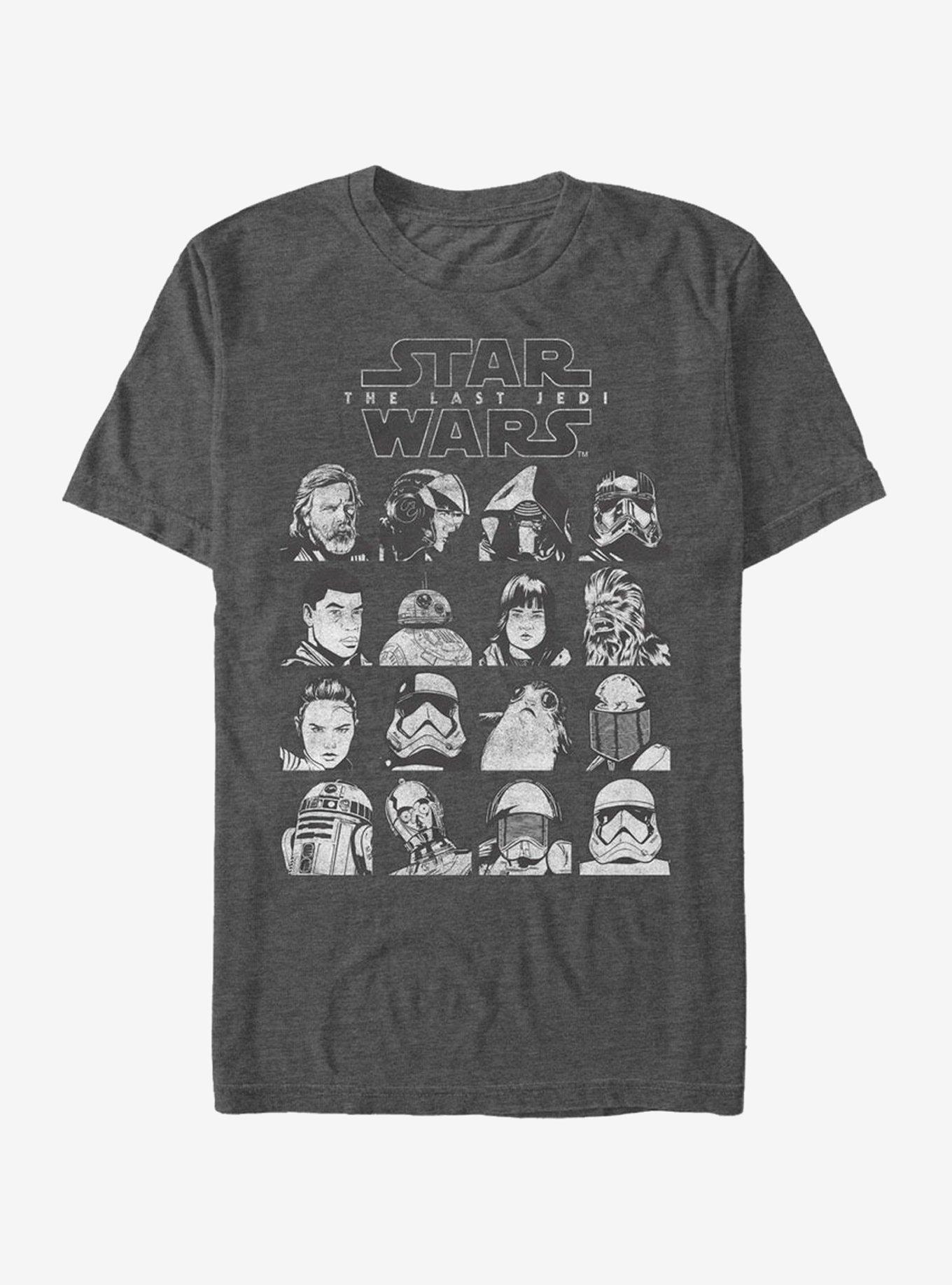 Star Wars Character Page T-Shirt, CHAR HTR, hi-res