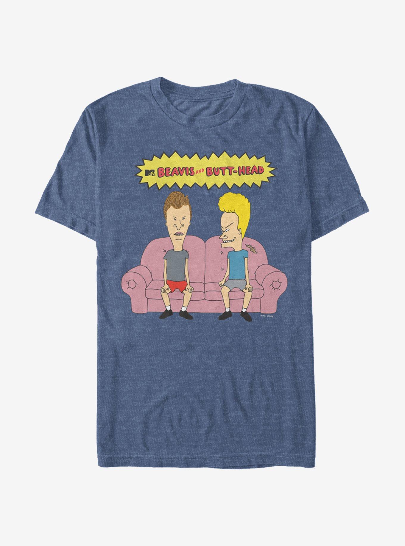 Beavis And Butt-Head Couch Logo T-Shirt - BLUE | Hot Topic
