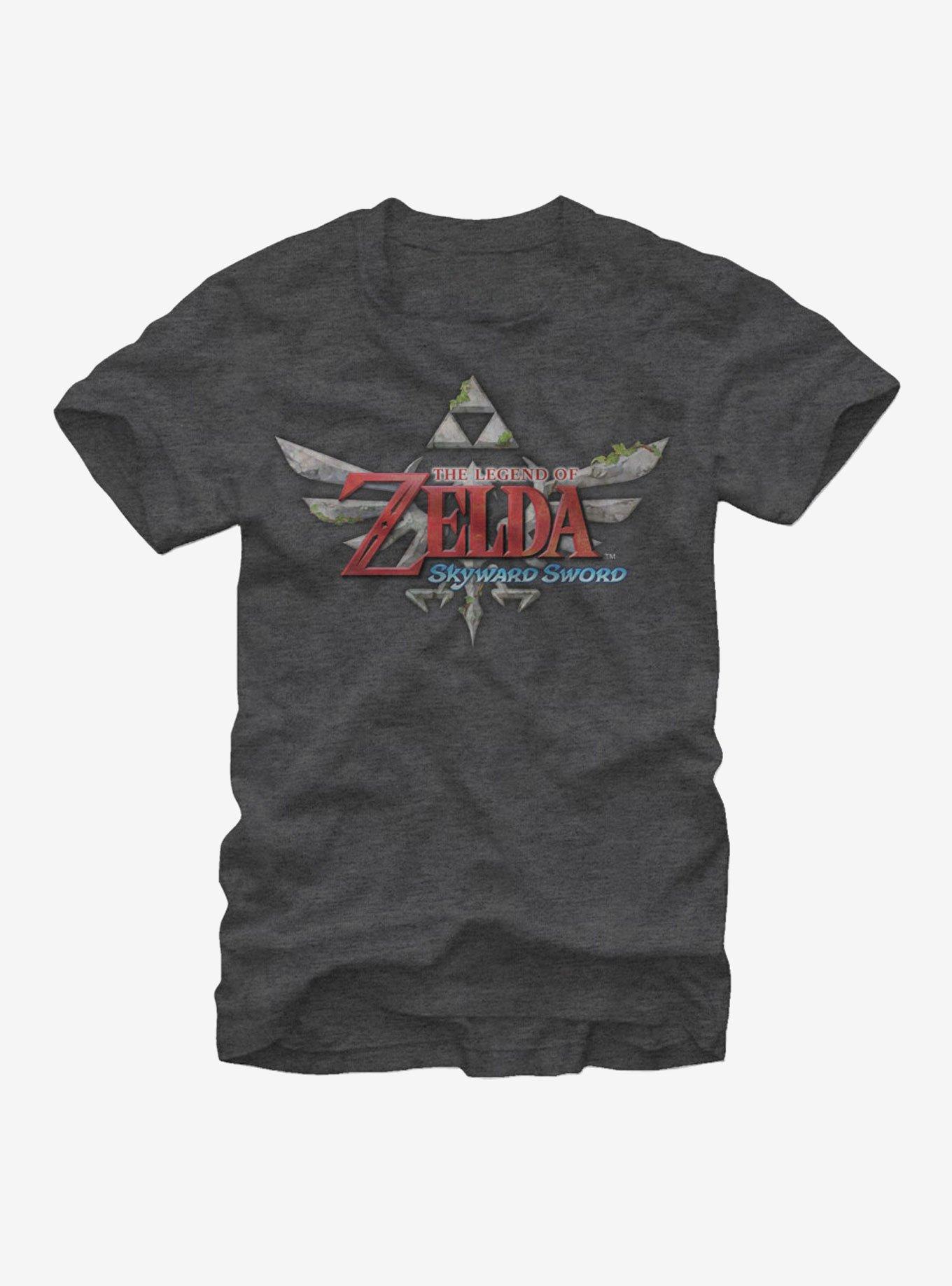 Nintendo Legend of Zelda Skyward Sword T-Shirt, CHAR HTR, hi-res