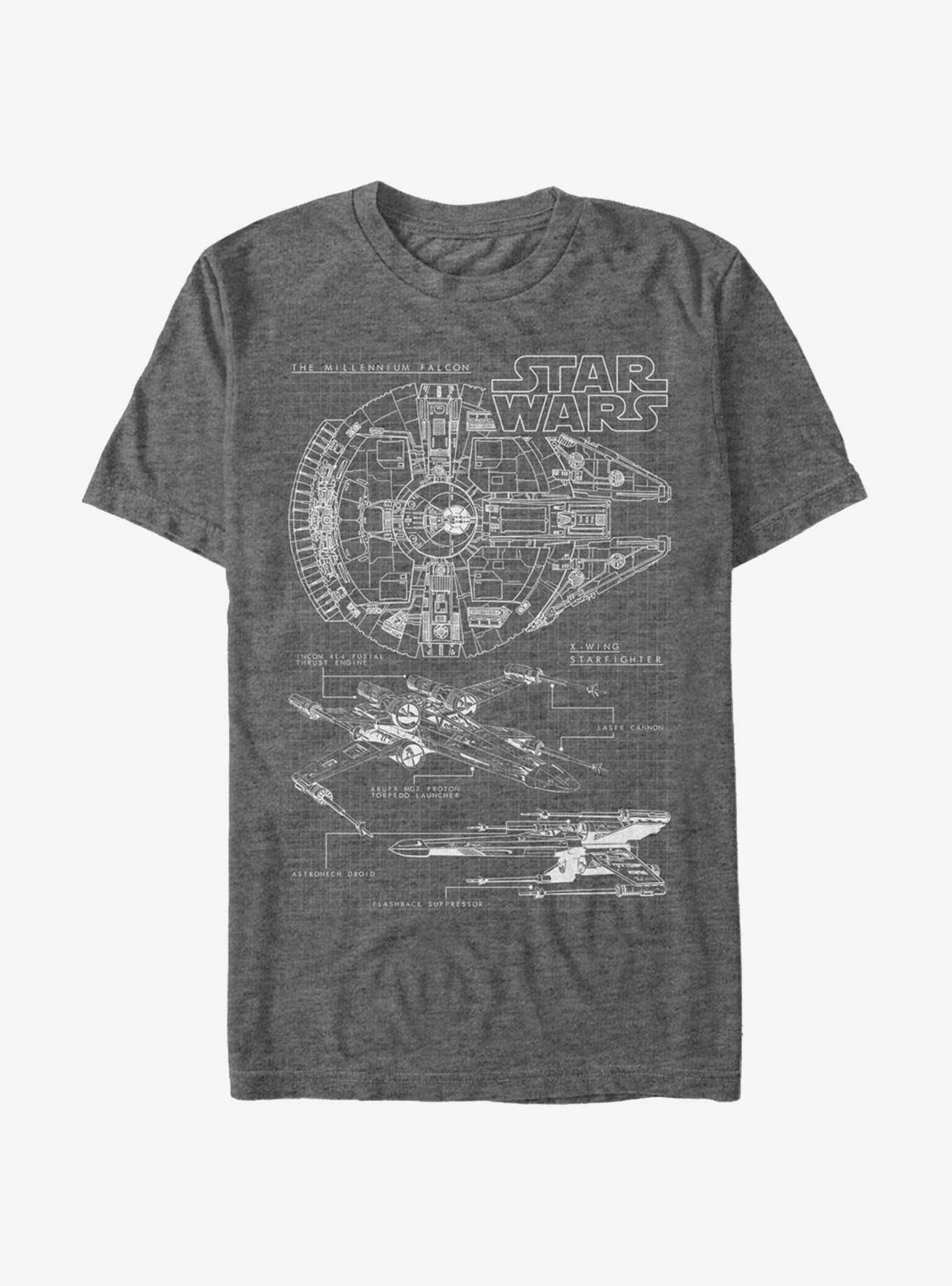 Star Wars Millennium Falcon X-Wing T-Shirt, , hi-res