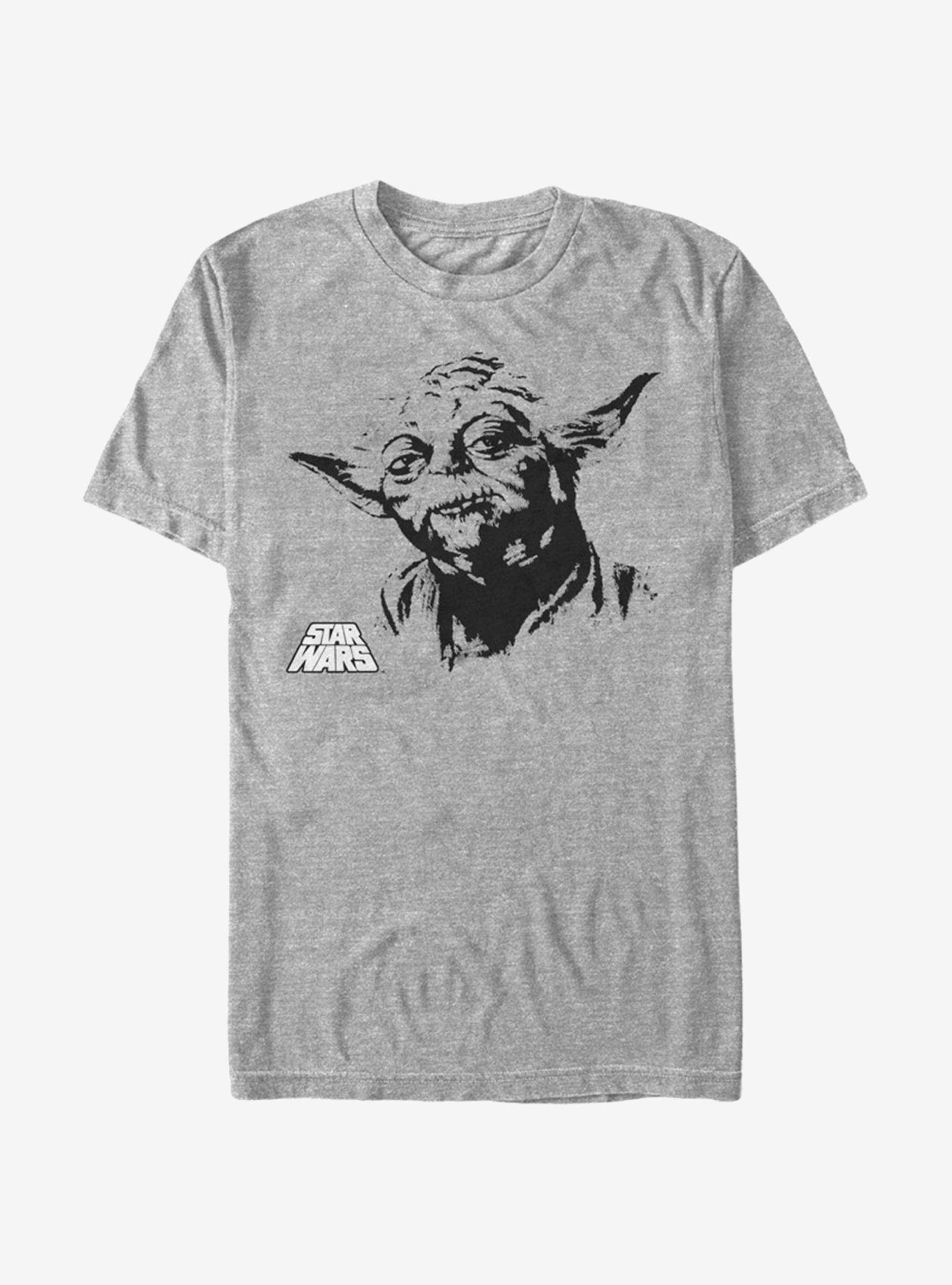 Star Wars Yoda Portrait T-Shirt, ATH HTR, hi-res