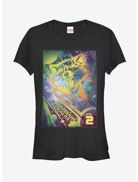 Marvel Guardians of the Galaxy Vol. 2 Rocket Space Girls T-Shirt, BLACK, hi-res