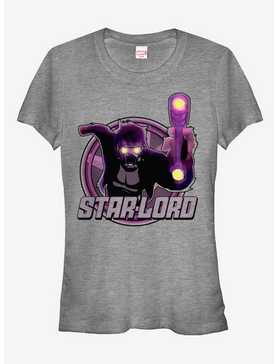 Marvel Guardians of the Galaxy Star-Lord Weapon Girls T-Shirt, ATH HTR, hi-res