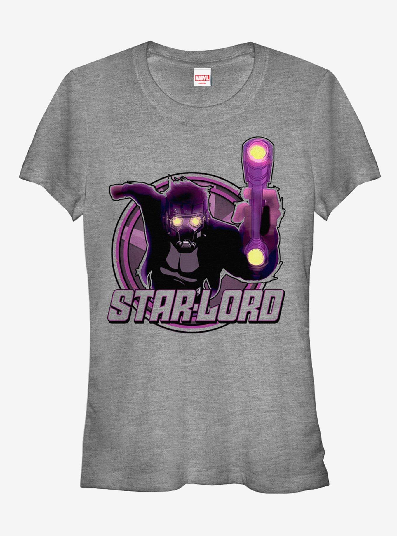 Marvel Guardians of the Galaxy Star-Lord Weapon Girls T-Shirt, ATH HTR, hi-res