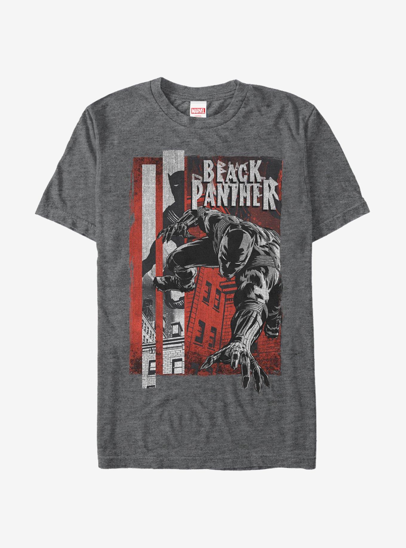 Marvel Black Panther Lurk T-Shirt, CHAR HTR, hi-res